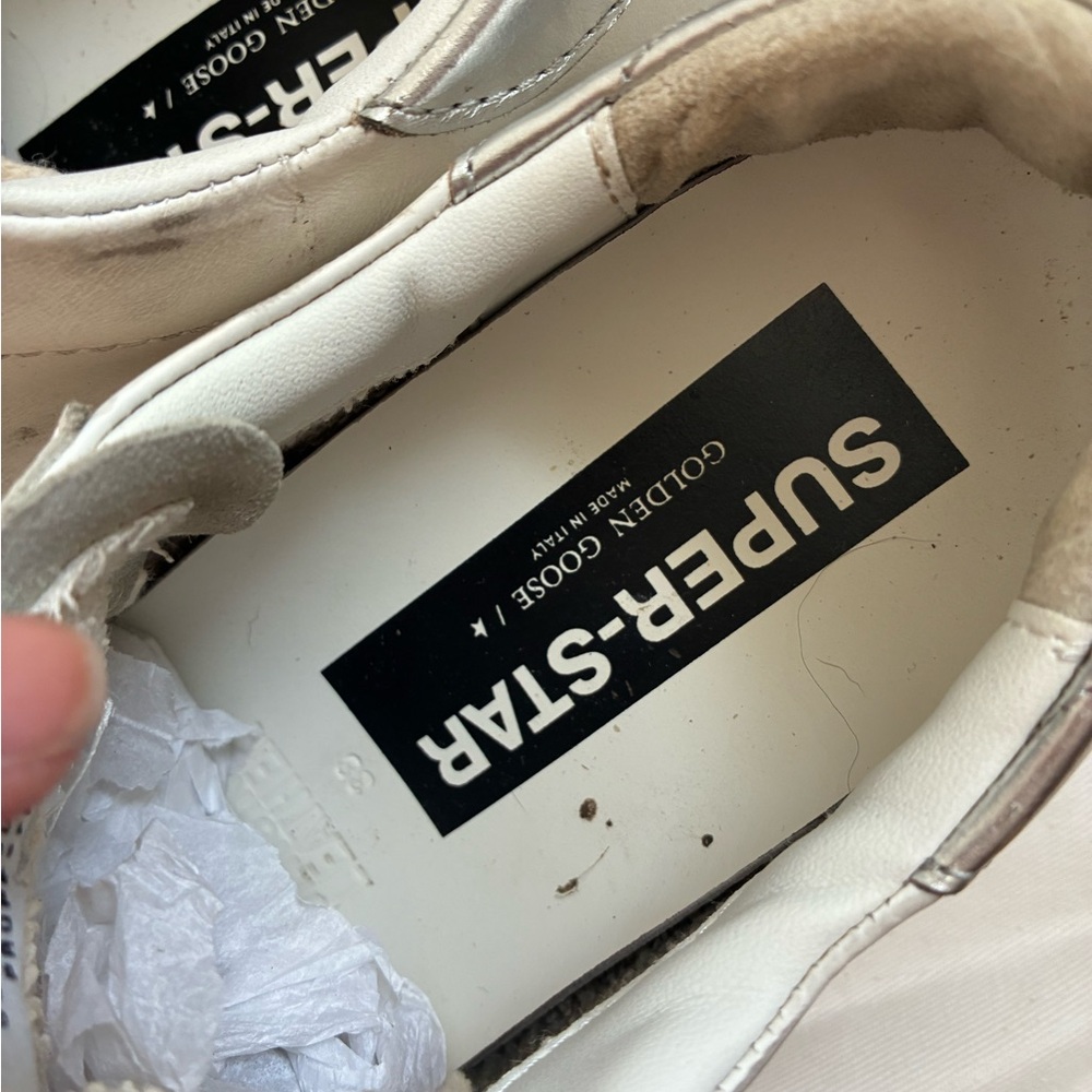 Golden Goose Super Star Classic with Gold Glitter Star - Picture 4 of 8